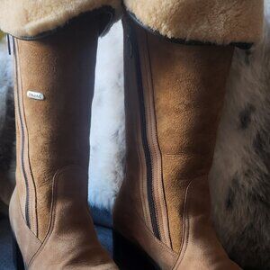 Pajar Suede Leather Heritage Boot, Ladies Size 10, Tan